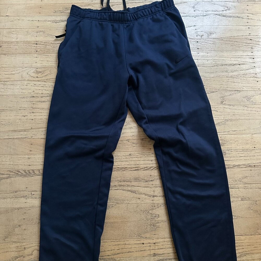Navy-NIKE Therma Fit- Wide Leg Sweats
